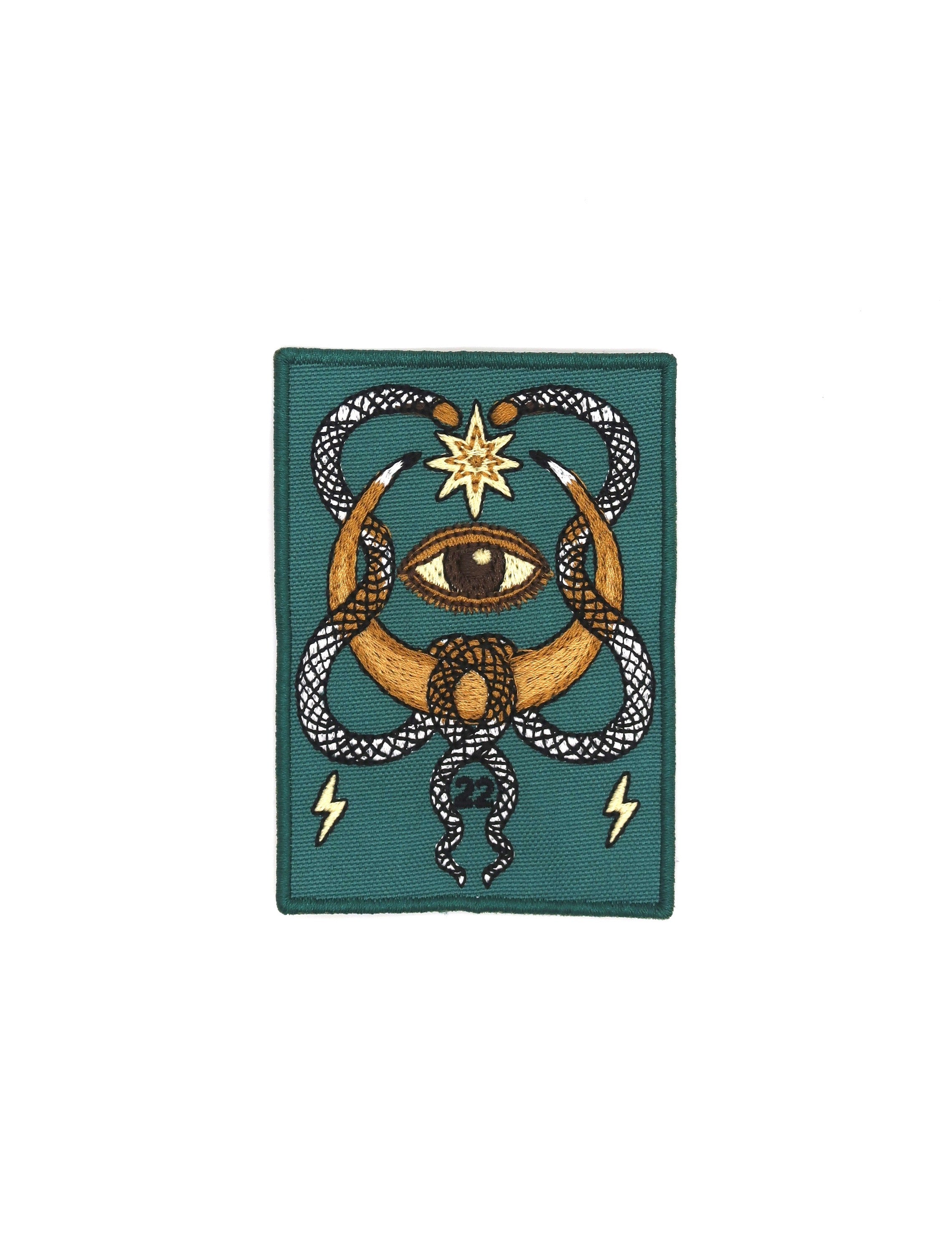 22 Snakes embroidered patch