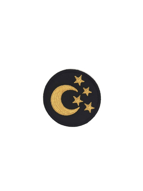 3 Stars Crescent embroidered patch
