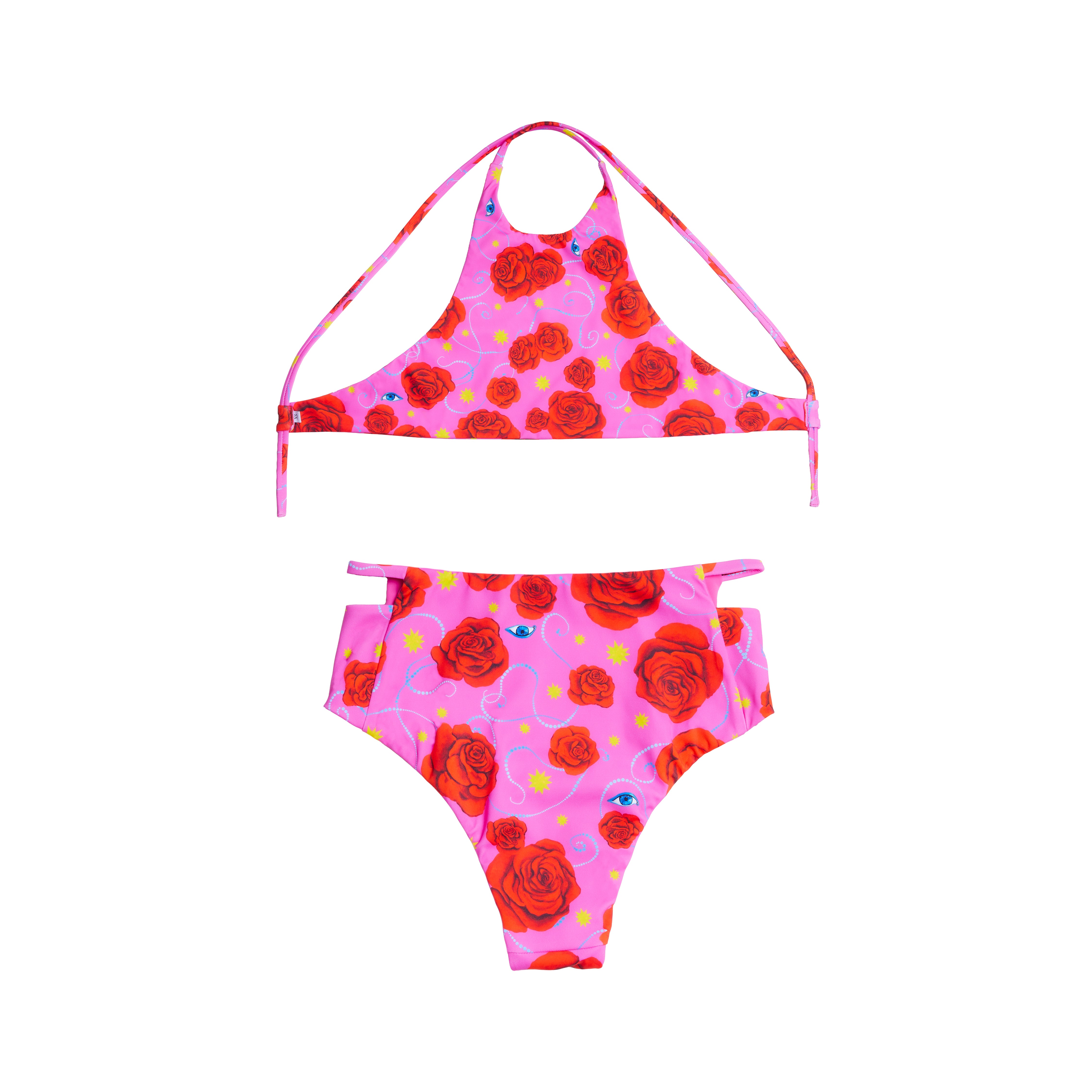 Pink Peace Party Two Piece Swimsuit