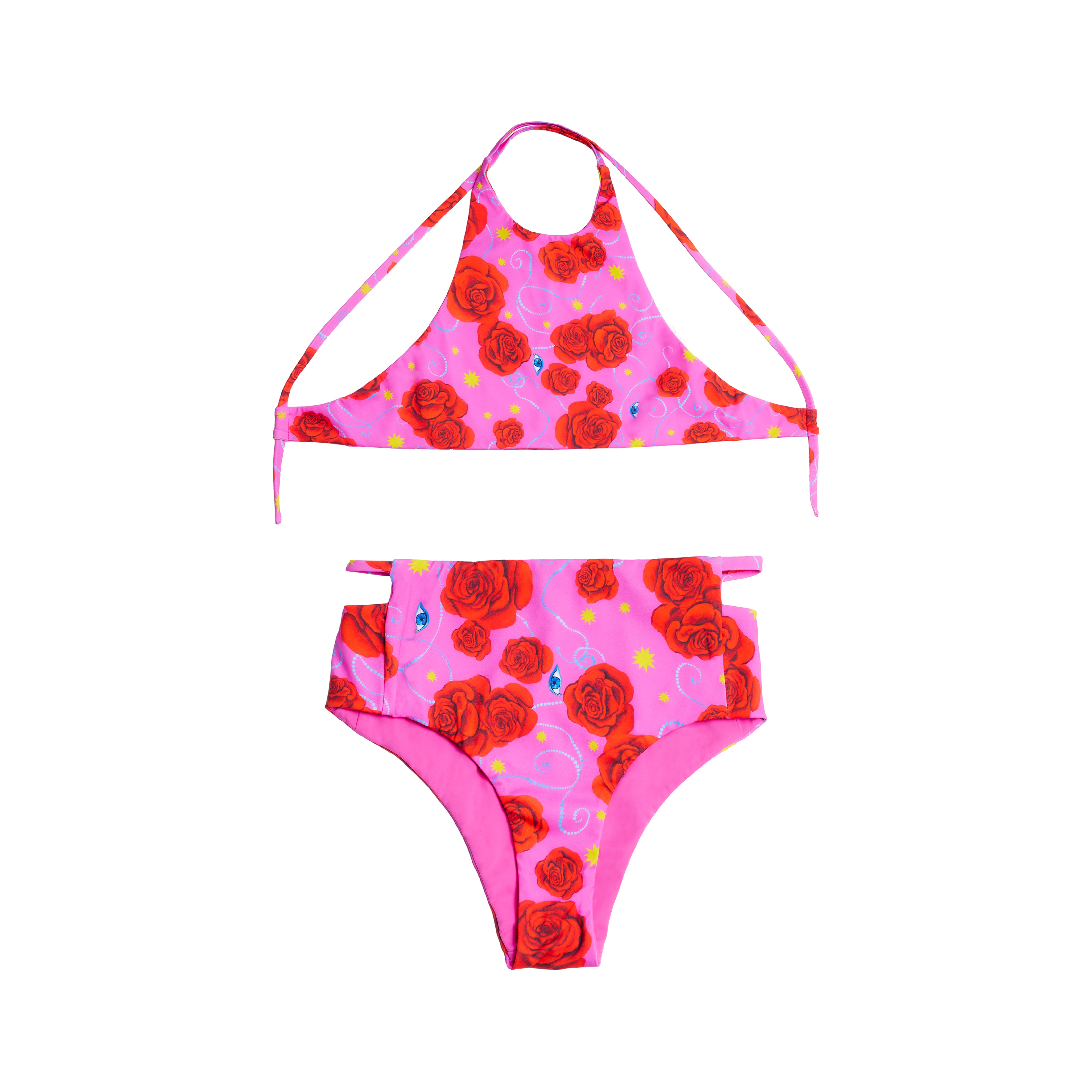 Pink Peace Party Two Piece Swimsuit