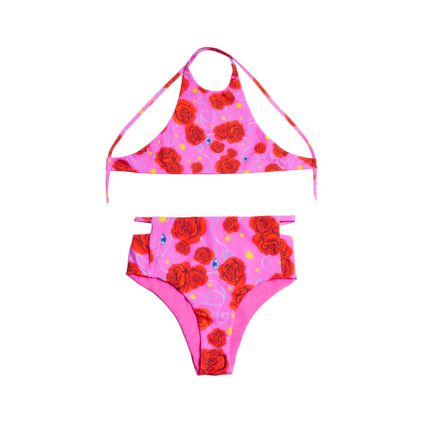 Pink Peace Party Two Piece Swimsuit