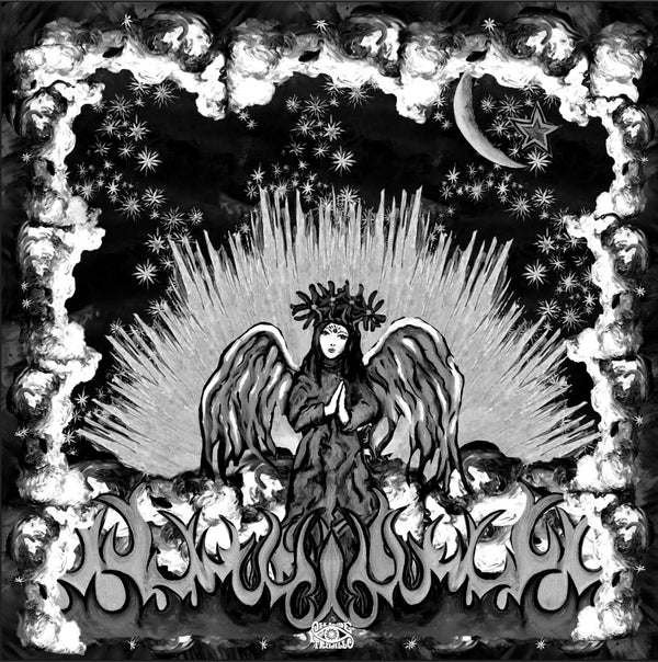 Angel Black and White Foulard l 90 x 90