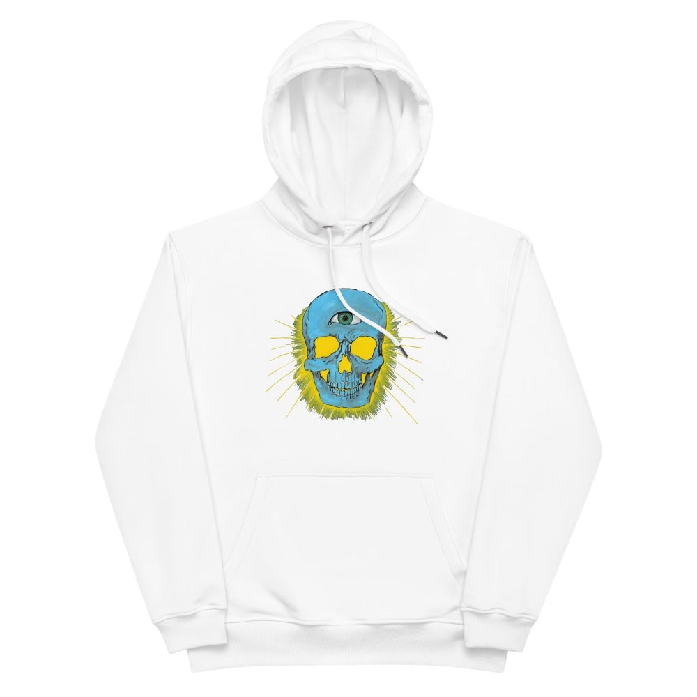 Duality Organic Hoodie in white (front)