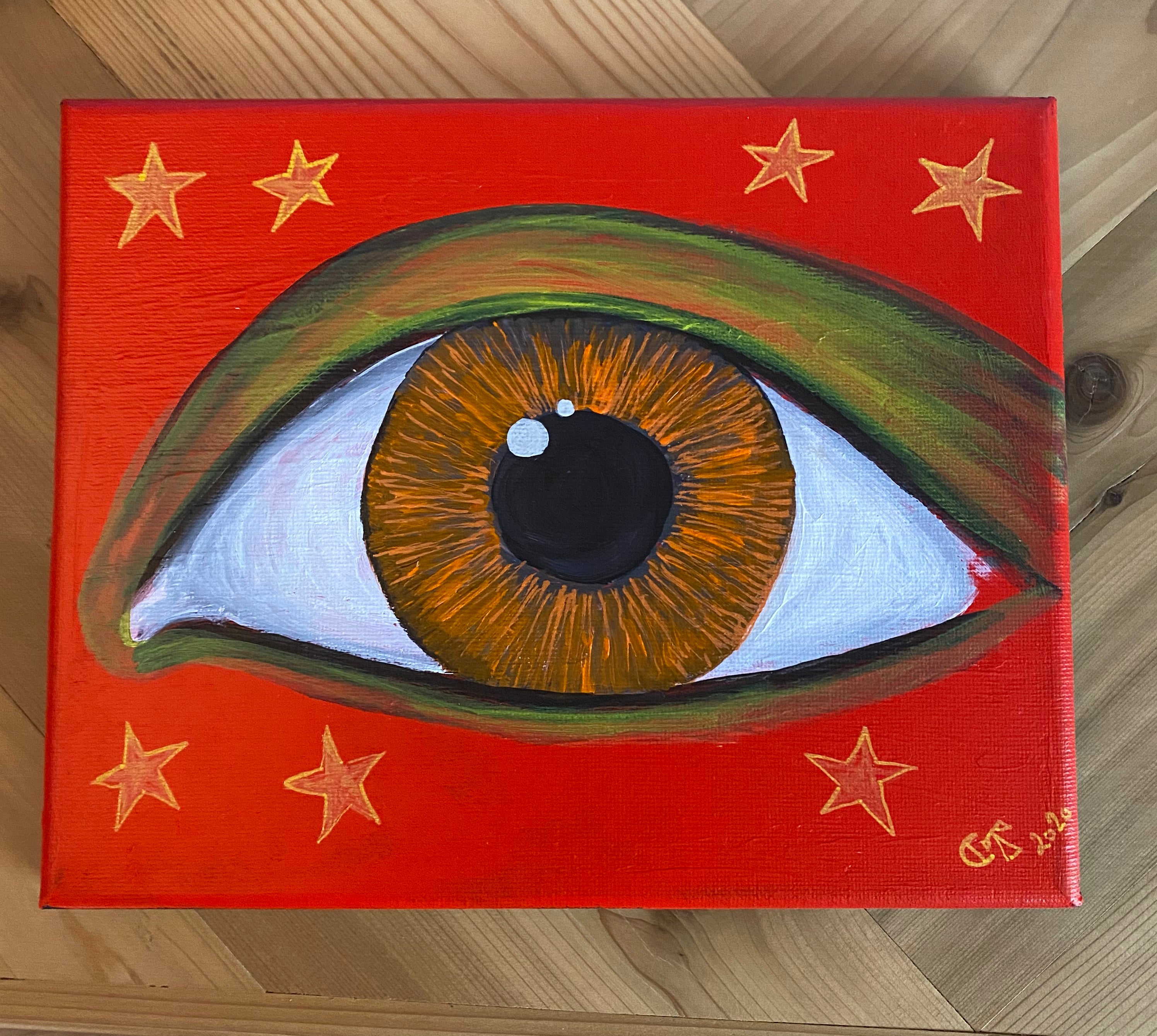 Orange and Red Eye by Chloe Trujillo